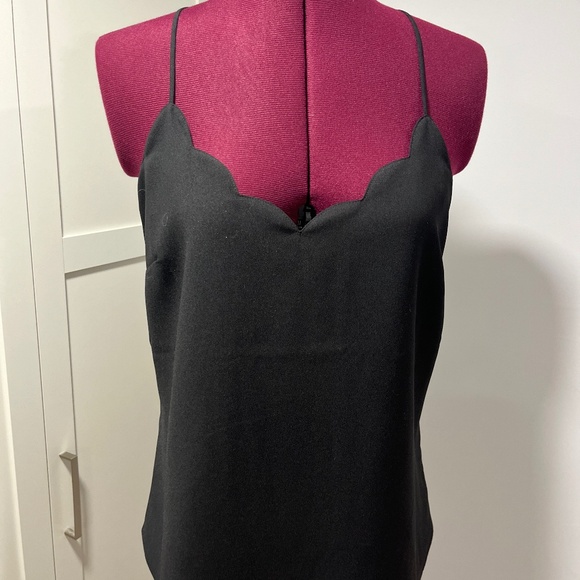 2 J. crew scalloped tank tops - Picture 1 of 7